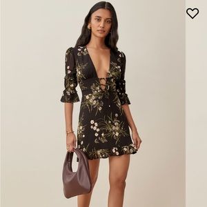 NWT Reformation Laurelei Mini Dress, Veuve